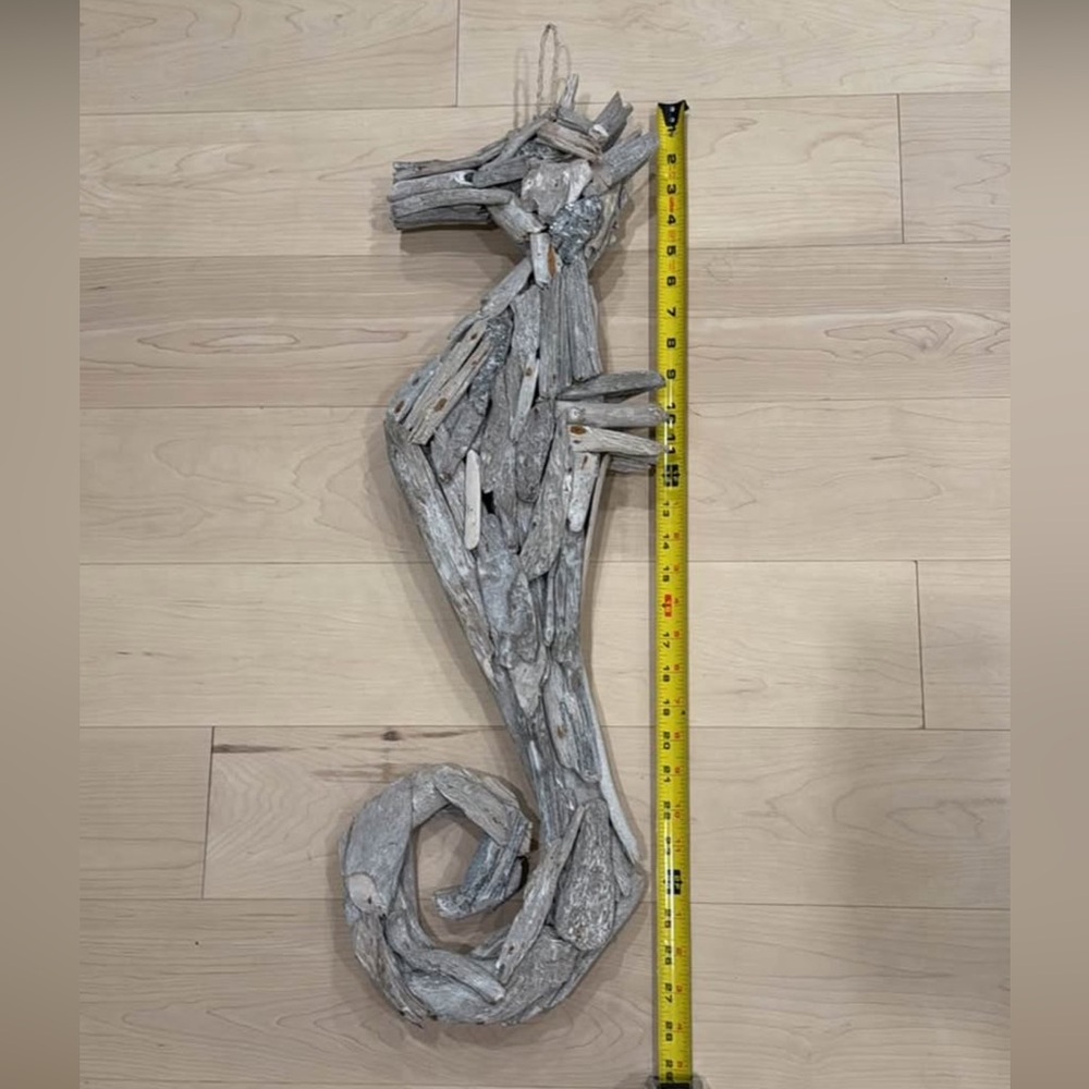 Driftwood Seahorse Wall Art